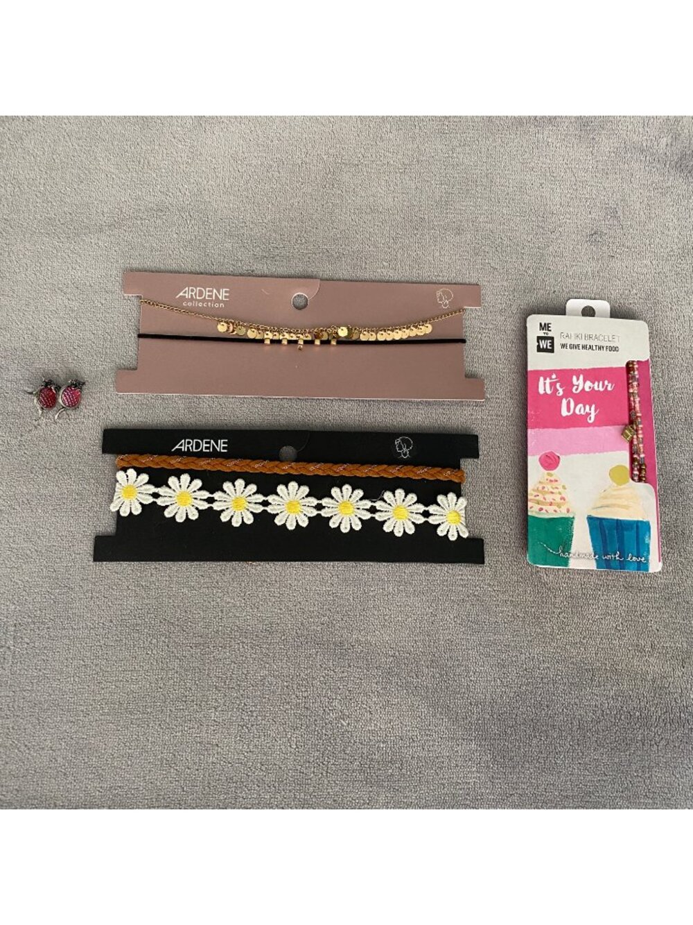 Fashion Jewelry Lot 5pc NWT Ardene Chokers Hot Topic Earrings Rafiki Bracelet